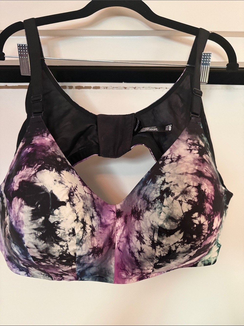 Torrid Curve Supportive Tie-Dye Bra - Purple/Black